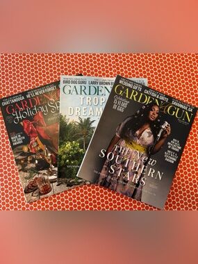 Garden & Gun Magazine Lot - 3 total magazines